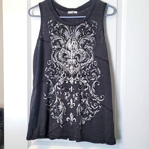 Maurices Black and White Tank Top
